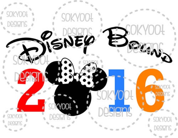 Download Disney Bound Minnie 2016 Instant Digital Download SVG cut