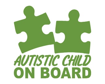 child autistic decal