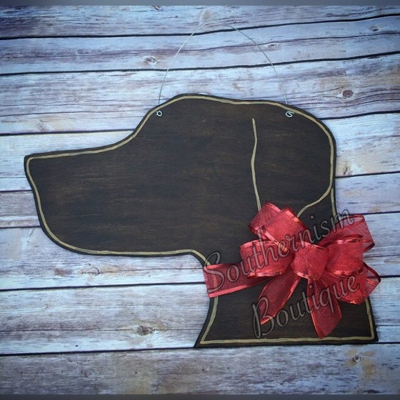 Dog Door Hanger Dog Wooden Door Hanger by Southernismboutique
