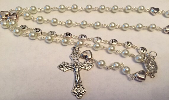 Godmother Catholic Rosary Godmother Gift Godmother By Heidissigns