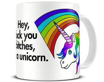Swearing I'm a Unicorn Coffee Mug - funny mugs - unicorn mug - unicorn gifts - maid of honor, bridesmaid gift mug - MG398
