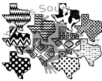 10 Texas pattern SVG/ files