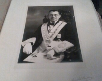 Vintage Masonic Photograph