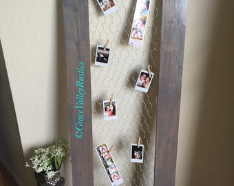Rustic Chicken Wire Frame/ Rustic Decor/ Farmhouse Decor/ Barnwood Decor/ Wall Decor/ Shutters/ Farmhouse Table/