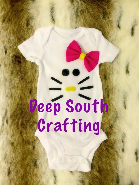 Items Similar To Hello Kitty Baby Onesie Or Toddle Shirt Girl On Etsy