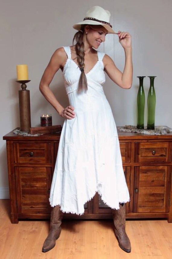 ZULAMA Organic Woven Cotton Embroidered Asymmetrical Dress