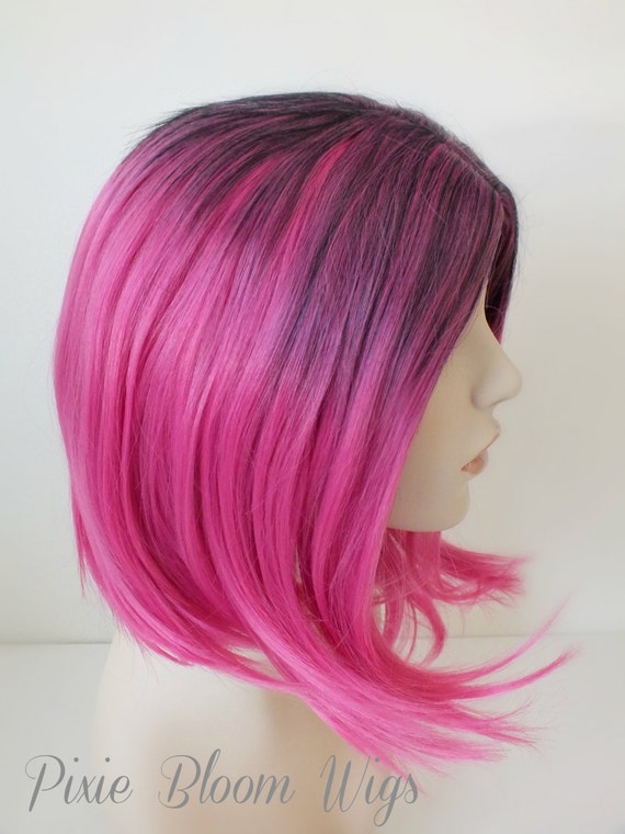 sale pink wig angled bob wig ombre wig fuschia sale pink wig angled bob wig ombre wig fuschia