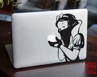 Creative Snow White Macbook Decal | Disney Snow White Decal | Disney Macbook Sticker