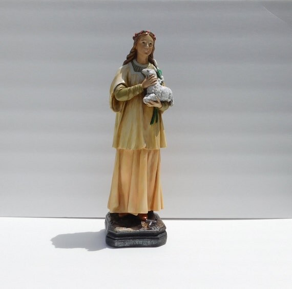 St. Agnes / Agnes of Rome / Virgin Martyr / Religious Statue