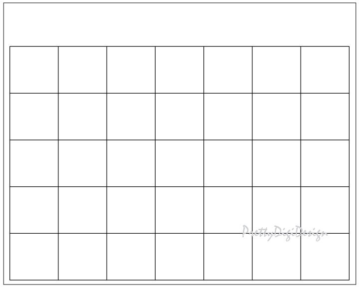 blank calendar printable page ready to print calendar diy