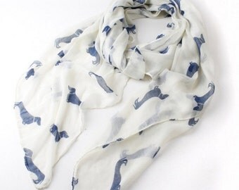 Dachshund Print Scarf