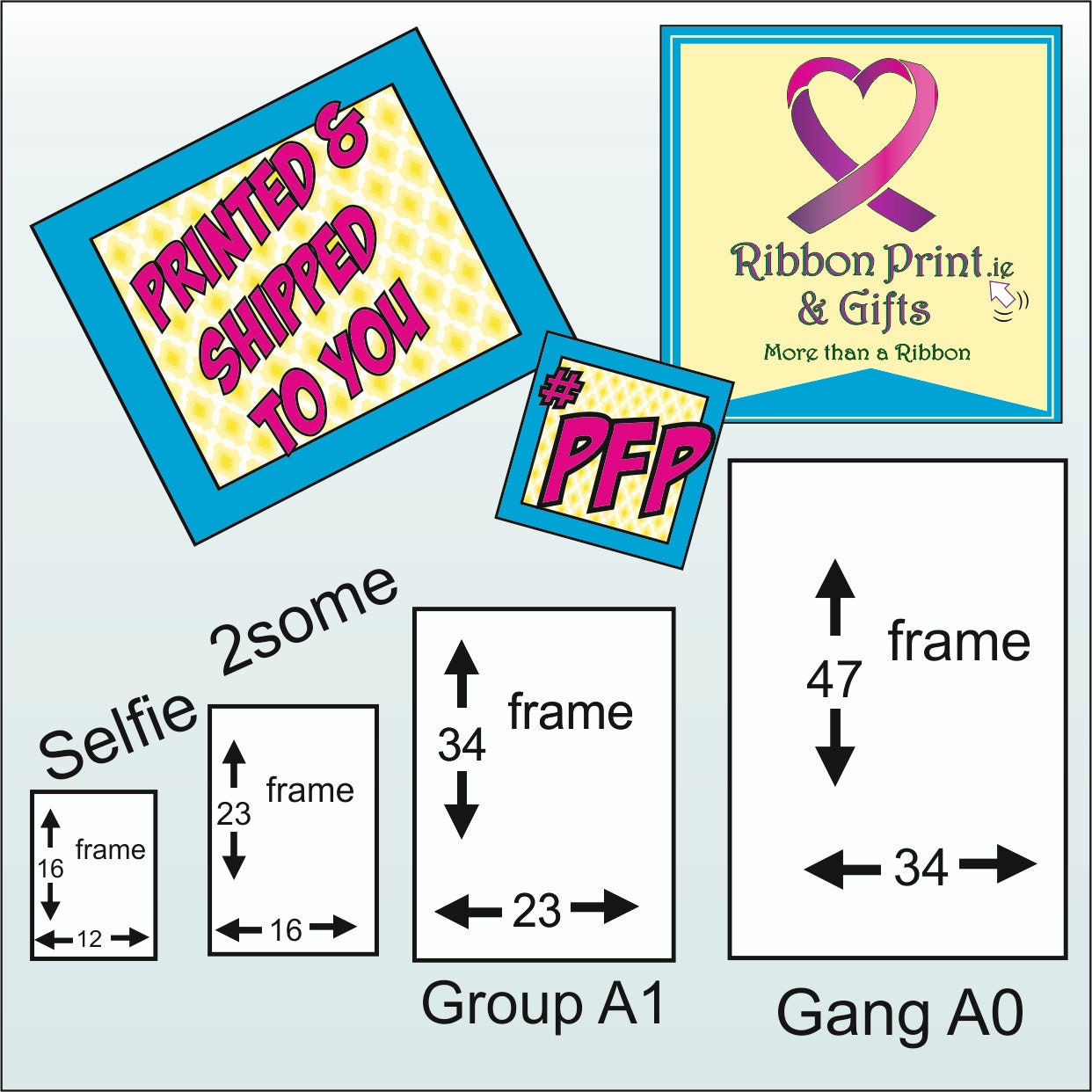 Instagram-Social Media Cut Out Frames by RibbonPrintandGifts