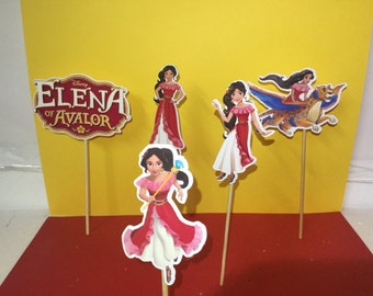 Elena of Avalor cupcake topper, Elena of avalor birthday party cupcakes, Elena birthday cupcake toppers, Elena of avalor party inspired