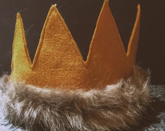 Where the Wild Things Are Inspired Max Crown, Nevermind Henry First Birthday Costume