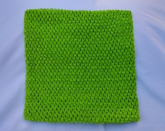Lime Green Tutu Top, Lime Green LINED Tutu Top, 9 Inch Tutu Top, 9 Inch LINED Tutu Top, Crochet Top, Waffle Top, Tutu Top, Lime Tube Top
