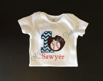 Baseball birthday shirt