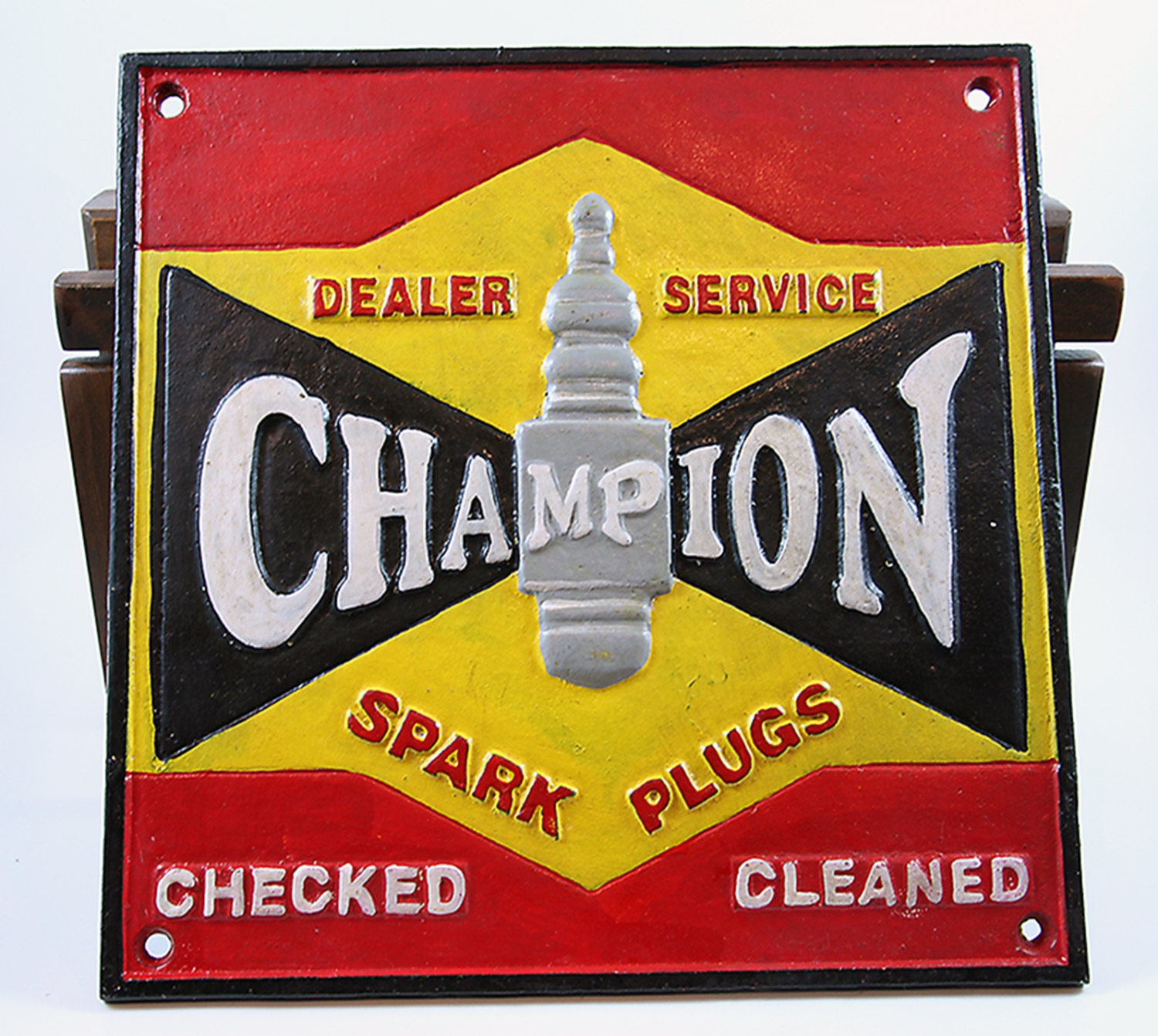 Champion Spark Plug Dealer Service Sign C Ohio 1910 Vintage
