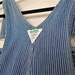 Vintage 90's Oshkosh Overalls // Striped Overalls Normcore //Denim Romper // Denim Coveralls // Denim Painter Pants