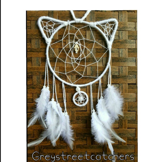 Items similar to Feline Casanova Dreamcatcher, cat dreamcatcher, kitty ...