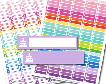Birthday stickers, Birthday planner stickers, Birthday printable stickers, Birthday sticker, Cake stickers, Happy Birthday stickers, STI-149