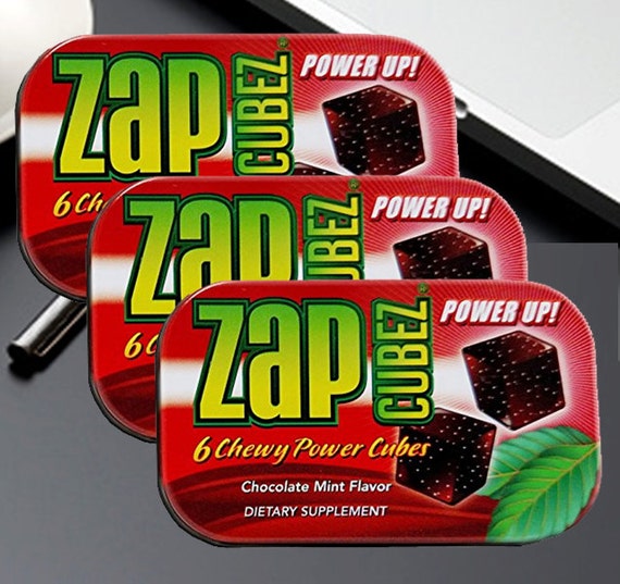 ZAP Energy Chocolate Mint Energy Cubez Snack Diet by ChewzBrands
