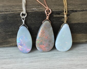 opal necklace jewelry