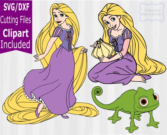 Tangled SVG & Clipart Rapunzel SVG Rapunzel by 5StarClipart