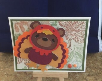 Bouncing Turkey Thanksgiving Card