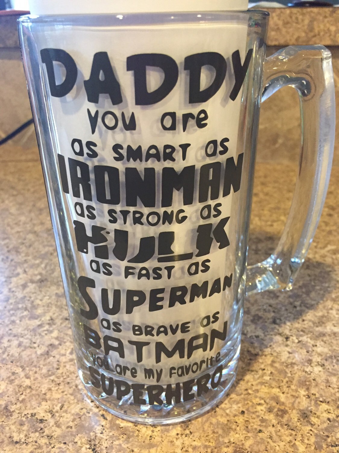 Download Superhero Dad Beer Mug