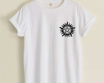 Anti-Possession shirt Supernatural Small Pic hipster fashion street unisex tumblr women&men clothing size S36'' M38'' L40'' XL44'' 2XL48''