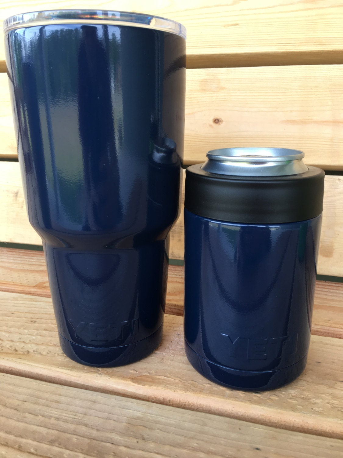 Navy Blue Powder Coated Yeti Cup// Yeti Rambler// Powder
