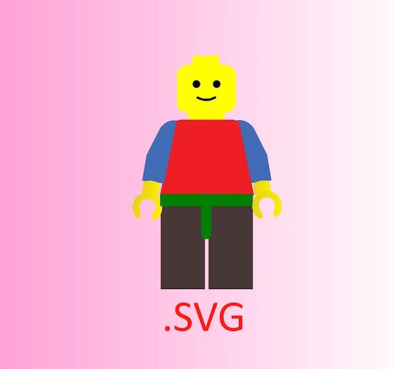 Download Lego inspired man SVG Cut File for Silhouette by ...