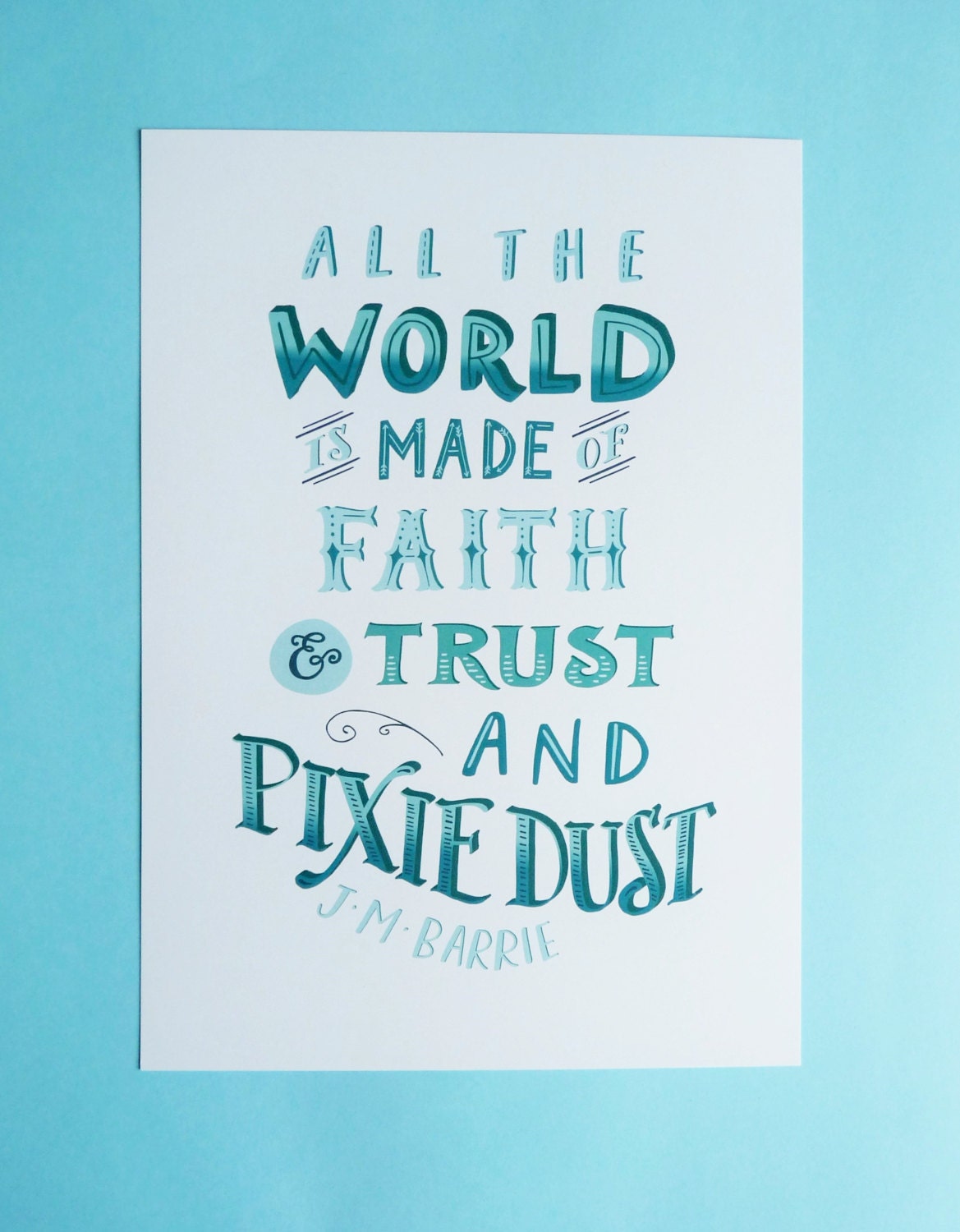 Nursery Decor Peter Pan Book Quote Peter Pan by violetandalfie