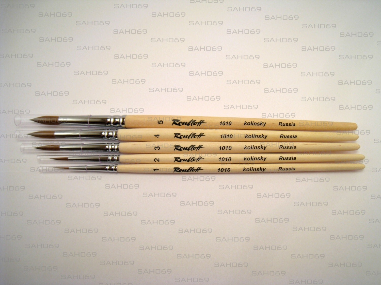 KOLINSKY SABLE PROFESSIONAL 5 Brush Set 1010 Serie Russian Roubloff