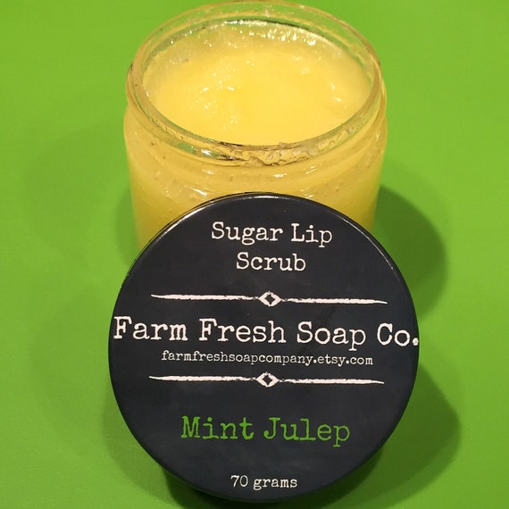 Items similar to Sugar Lip Scrub, Mint Julips, Lip Scrub, Sugar Scrub