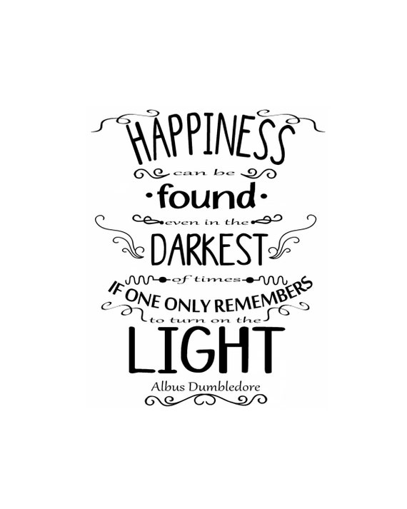 Albus Dumbledore Happiness Quote from Harry by StuckUpDecals