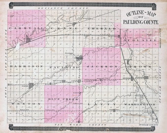 1920 Map of Lafayette County Missouri by GenealogicalSurveyor