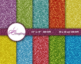 Glitter Digital paper, Glitter Scrapbook Paper, Printable Glitter Backgrounds, Glitter Paper Pack, Digital Download Glitter
