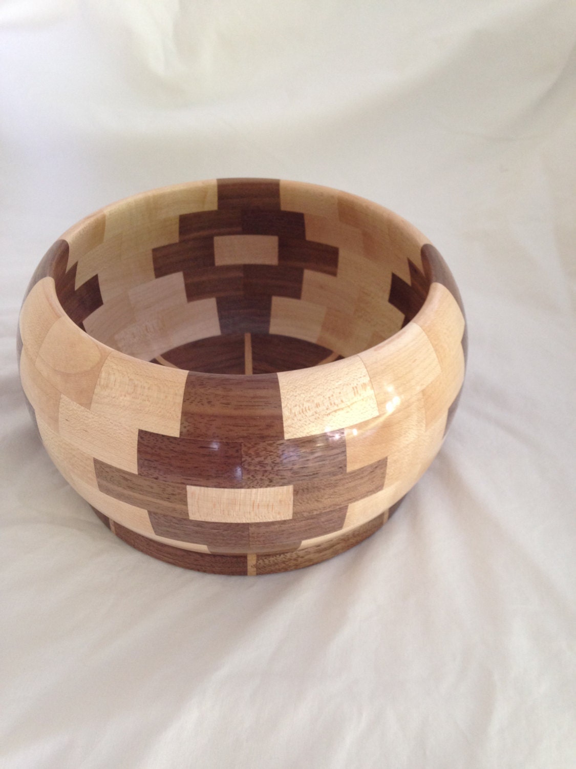 Segmented bowl with Southwest design by FalconcrestWoodworks