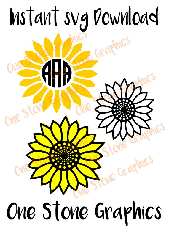 Free Free 56 Sunflower Monogram Frame Svg Free SVG PNG EPS DXF File