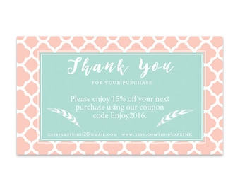 Thank you coupon | Etsy