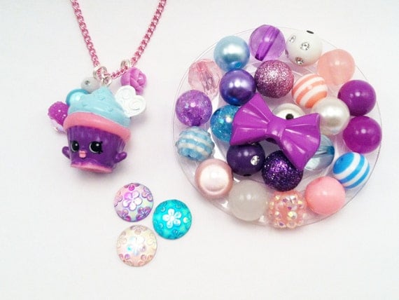 Shopkins Cupcake collection jewelry set