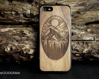 Iphone 6s case wooden phone case iphone 5 case wood iphone 7 case iphone 7 wooden case wooden iphone 6 case wooden iphone 5 case mountains