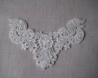 Ivory Lace Appliques,Venise Lace design for bridal, necklaces, Jewelry Supply, Altered Couture, Memory pages