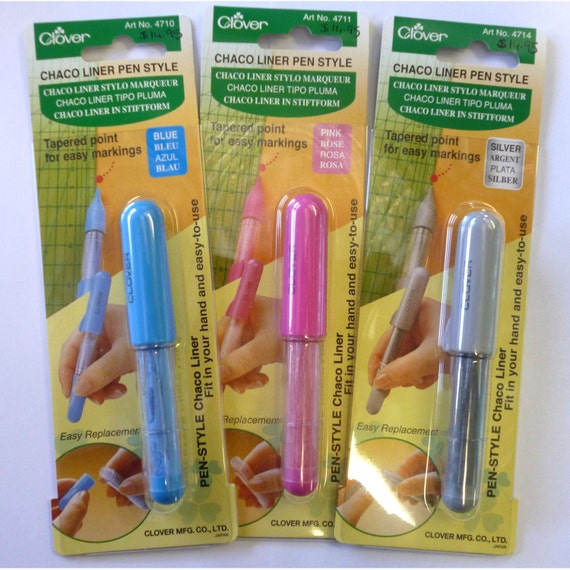 Clover Brand Chaco Liner Chalk Style Fabric Marker Silver