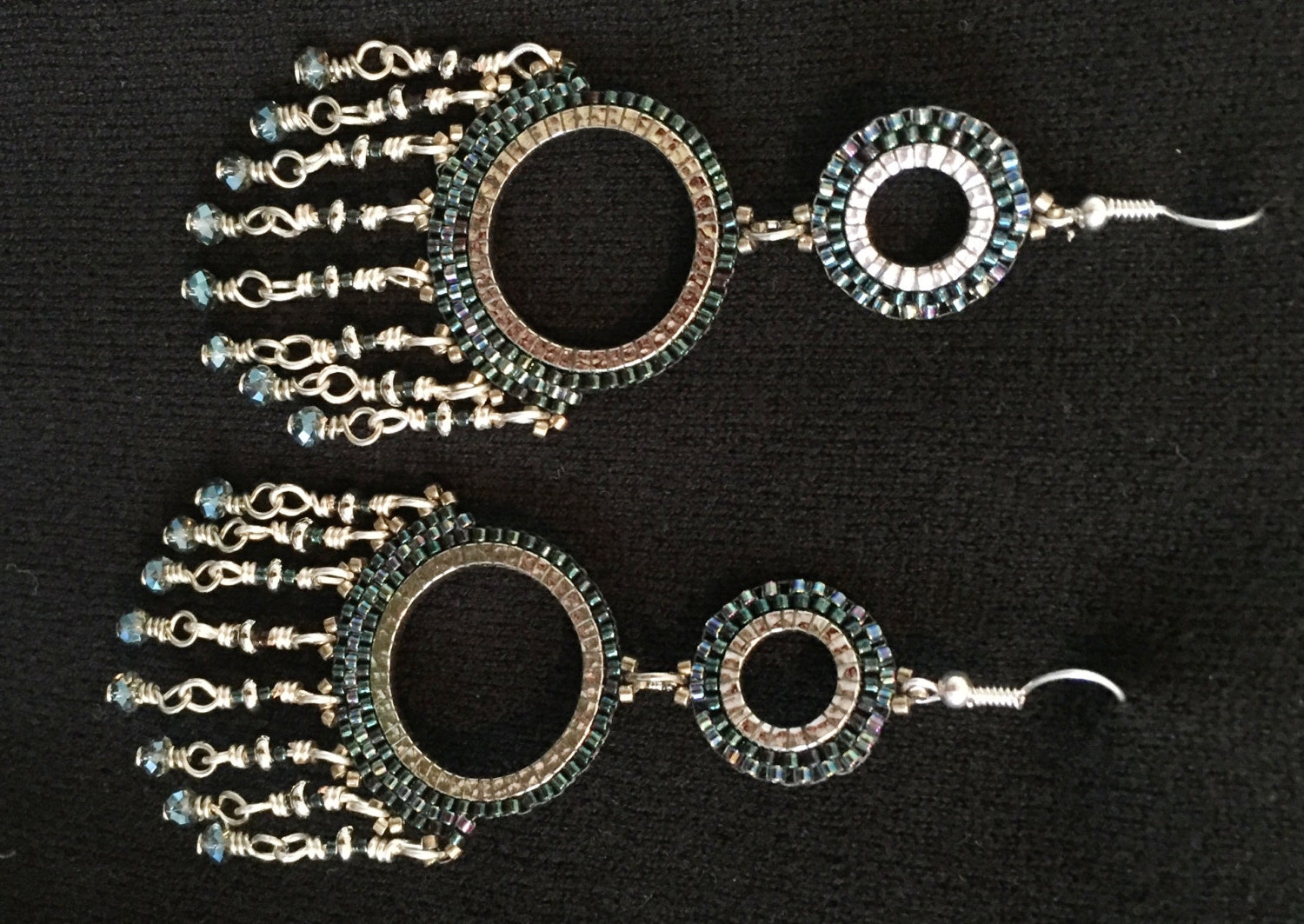 Longs Beaded Dangle Earrings