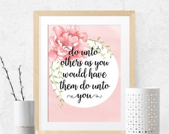 Do Unto Others Bible Quote Bible Verse Children's