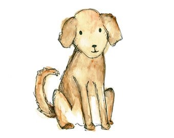 Children's Art - Man's Best Friend - Puppy