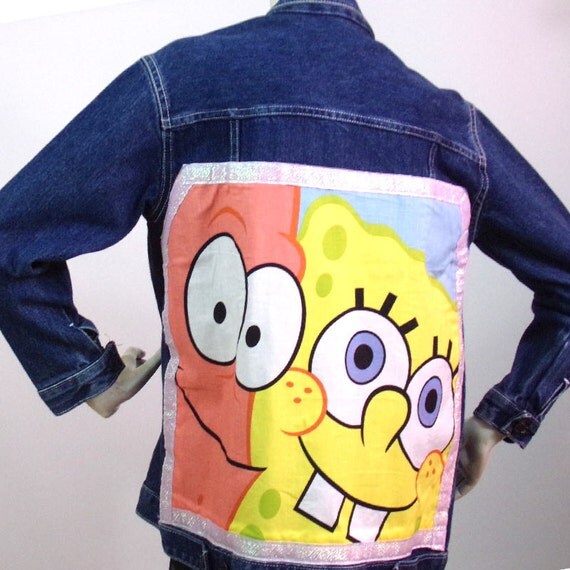 Blue jean jacket Kustom 4U Theme SpongeBob