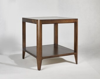 Walnut Mid Century Side Table, Mid Century End Table -Ekais BQ Line